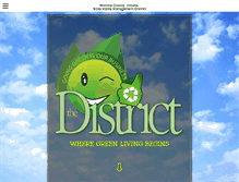 Tablet Screenshot of gogreendistrict.com